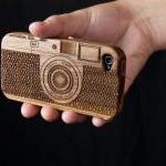 Laser-engraved Wood Iphone Case Resembling A..