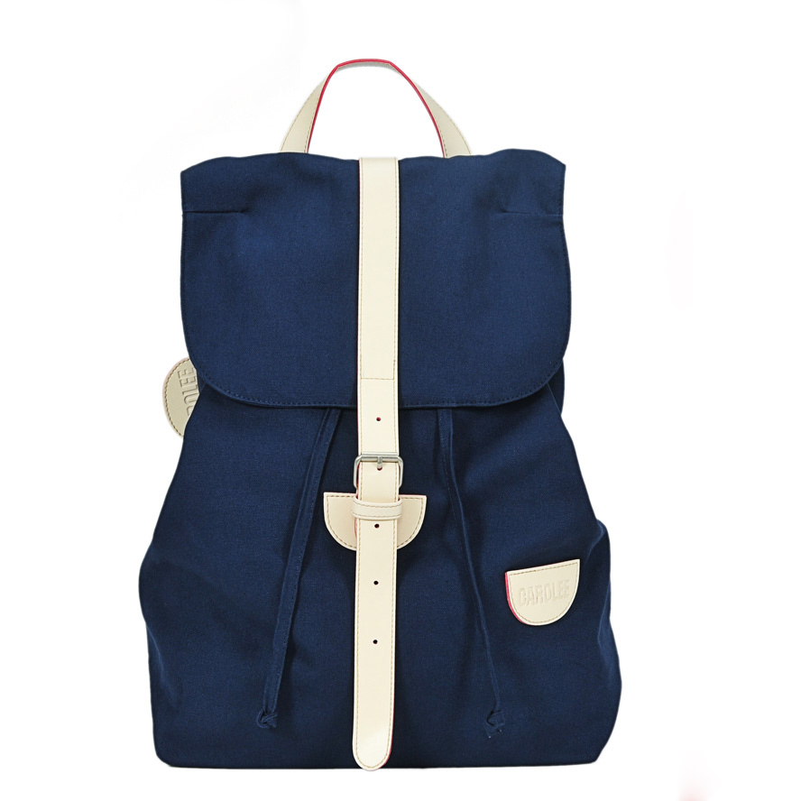 Preppy Style Blue Backpack