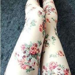 Rose Floral Leggings Tight..